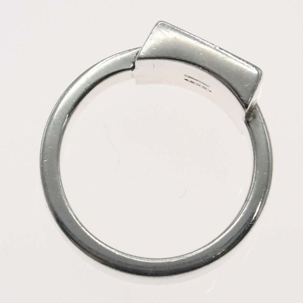 Gucci Ring Square Plate 8 Approx 7.5 925 Silver Approx 6.1 g Accessories - Picture 5 of 6